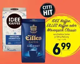 Citti IDEE KAFFEE EILLES Kaffee oder Mövenpick Classic tilbud