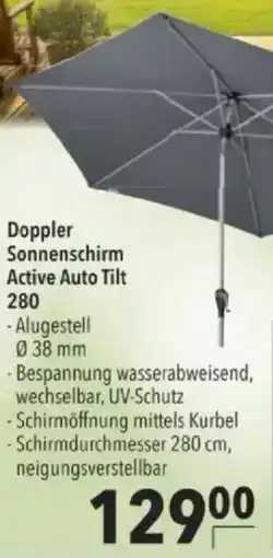 Citti Doppler Sonnenschirm Active Auto Tilt 280 tilbud