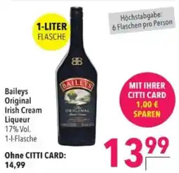 Citti Baileys Original Irish Cream Liqueur tilbud