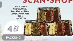 Nielsen's Discount CAULA TAPAS Chorizo, Olive / Fuet, Chorizo Käse/ Jamon, Oliven, Käse tilbud