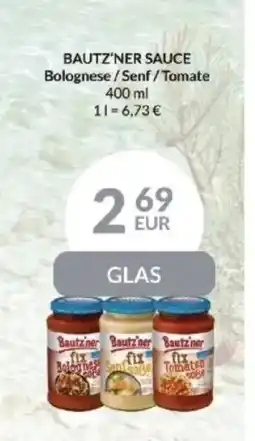 Nielsen's Discount BAUTZ'NER SAUCE Bolognese/Senf/Tomate tilbud