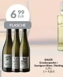 Nielsen's Discount BAUER Grauburgunder/ Sauvignon Blanc / Riesling tilbud