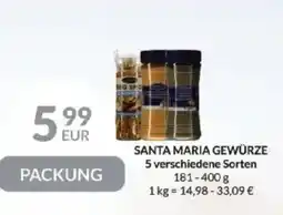 Nielsen's Discount SANTA MARIA GEWÜRZE 5 verschiedene Sorten tilbud