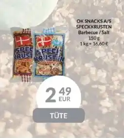 Nielsen's Discount OK SNACKS A/S SPECKKRUSTEN Barbecue/Salt tilbud