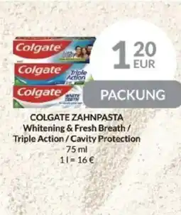Nielsen's Discount COLGATE ZAHNPASTA Whitening & Fresh Breath/ Triple Action/Cavity Protection tilbud