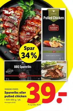 Lidl Spareribs eller pulled chicken tilbud