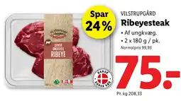 Lidl VILSTRUPGÅRD Ribeyesteak tilbud