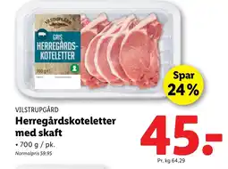 Lidl VILSTRUPGÅRD Herregårdskoteletter med skaft tilbud