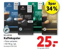 Lidl BELLAROM Kaffekapsler tilbud