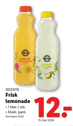 Lidl SOLEVITA Frisk lemonade tilbud