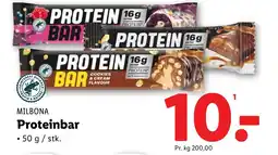 Lidl MILBONA Proteinbar tilbud