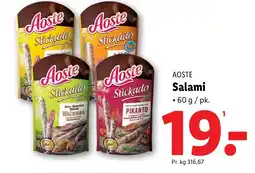 Lidl AOSTE Salami tilbud