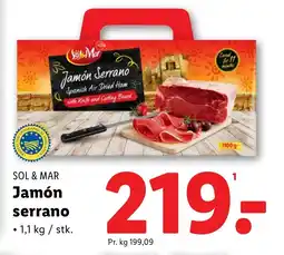 Lidl SOL & MAR Jamón serrano tilbud