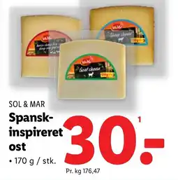 Lidl SOL & MAR Spansk- inspireret ost tilbud