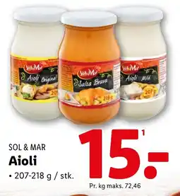Lidl SOL MAR Aioli tilbud