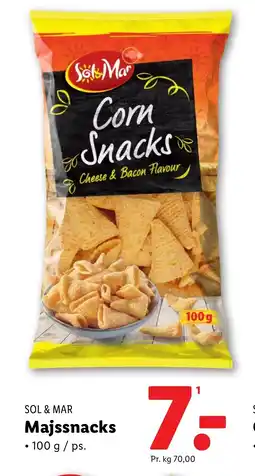 Lidl SOL & MAR Majssnacks tilbud