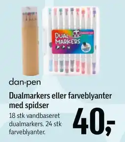 Føtex Dualmarkers eller farveblyanter med spidser, DKK 40 tilbud