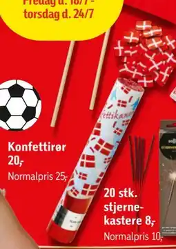 Føtex Konfettirør, DKK 20 tilbud
