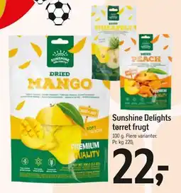 Føtex Sunshine Delights tørret frugt, DKK 22 tilbud