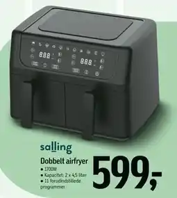 Føtex Dobbelt airfryer, DKK 599 tilbud