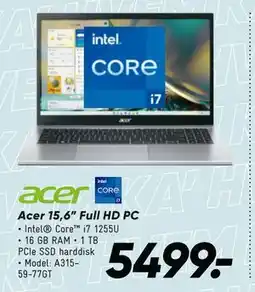 Bilka Acer 15,6” Full HD PC, DKK 5499 tilbud