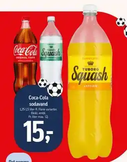 Føtex Coca-Cola sodavand, DKK 15 tilbud