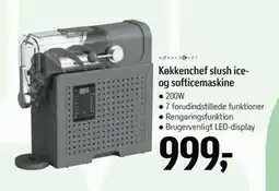 Føtex Køkkenchef slush ice- og softicemaskine, DKK 999 tilbud