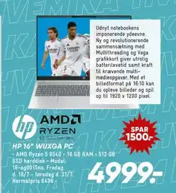 Bilka HP 16” WUXGA PC, DKK 4999 tilbud