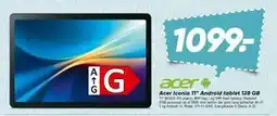 Bilka Acer Iconia 11” Android tablet 128 GB, DKK 1099 tilbud