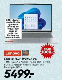 Bilka Lenovo 13,3” WUXGA PC, DKK 5499 tilbud