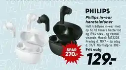 Bilka Philips in-ear høretelefoner, DKK 129 tilbud