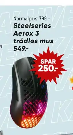 Bilka Steelseries Aerox 3 trådløs mus, DKK 549 tilbud
