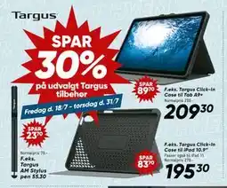 Bilka SPAR 30% på udvalgt Targus tilbehør tilbud