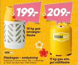 Bilka Flaskegas - ombytning tilbud
