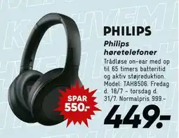 Bilka Philips høretelefoner, DKK 449 tilbud