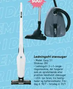 Bilka Ledningsfri støvsuger, DKK 1299 tilbud