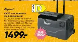 Bilka CX30 sort køleboks med kompressor, DKK 1499 tilbud