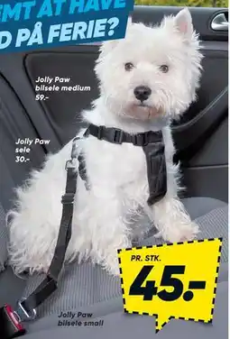 Bilka Jolly Paw sele, DKK 30 tilbud