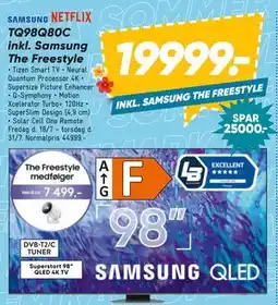 Bilka TQ98Q80C inkl. Samsung The Freestyle, DKK 19999 tilbud