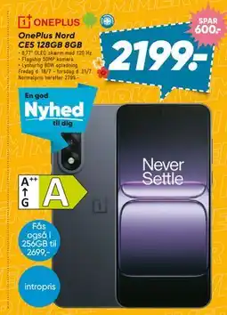 Bilka OnePlus Nord CE5 128GB 8GB, DKK 2199 tilbud