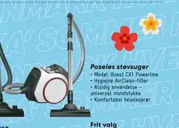 Bilka Poseløs støvsuger, DKK 1995 tilbud