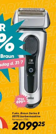 Bilka Braun Series 8 8517S barbermaskine, DKK 2099.25 tilbud