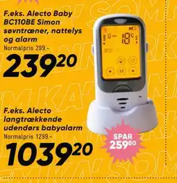 Bilka Alecto langtrækkende udendørs babyalarm, DKK 1039.2 tilbud