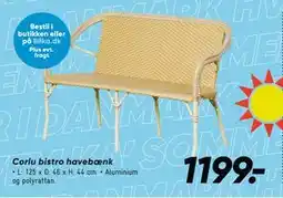 Corlu bistro havebænk, DKK 1199