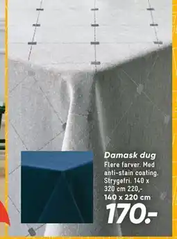 Bilka Damask dug, DKK 170 tilbud