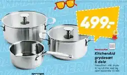 Bilka KitchenAid grydesæt 5 dele, DKK 499 tilbud
