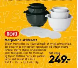 Bilka Margrethe skålesæt, DKK 249 tilbud
