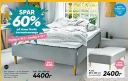 Bilka SPAR. 60% på Huma Nordic boxmadrassenge tilbud