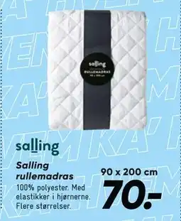 Bilka Salling rullemadras, DKK 70 tilbud