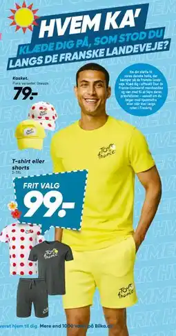 Bilka T-shirt eller shorts, DKK 99 tilbud